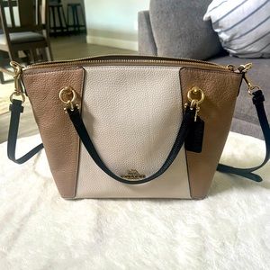 Tan Coach Carryall Tote